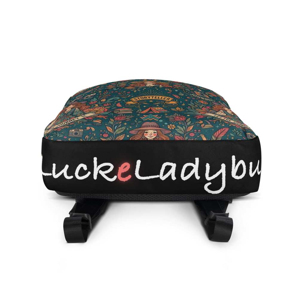 Isla Fisher-Inspired Graphic Print Canvas Backpack