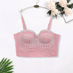 Rhinestone Corset with Elegant Detailing