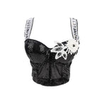 Corset Boned Sequin Top for Stylish Wear