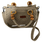Handmade Beige Crochet Shoulder Bag