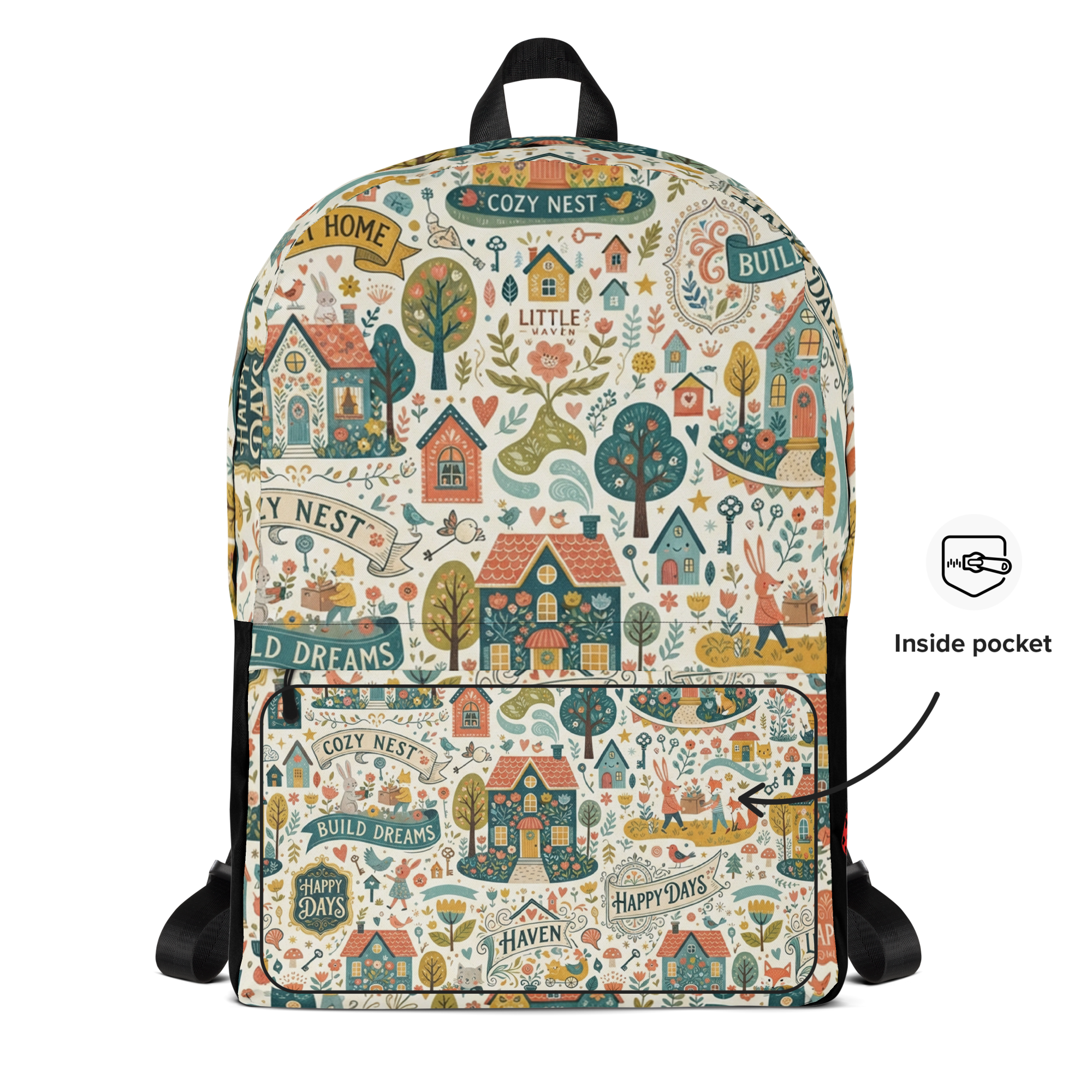 The Real Estate Market Home Prices All-Over Print Backpack