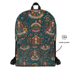 Isla Fisher-Inspired Graphic Print Canvas Backpack