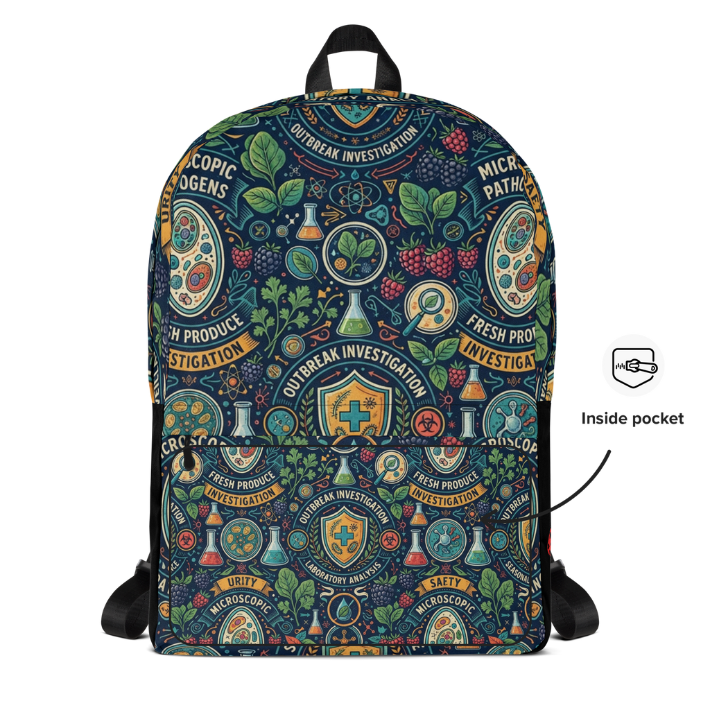 Cyclospora Outbreak Graphic Print Backpack
