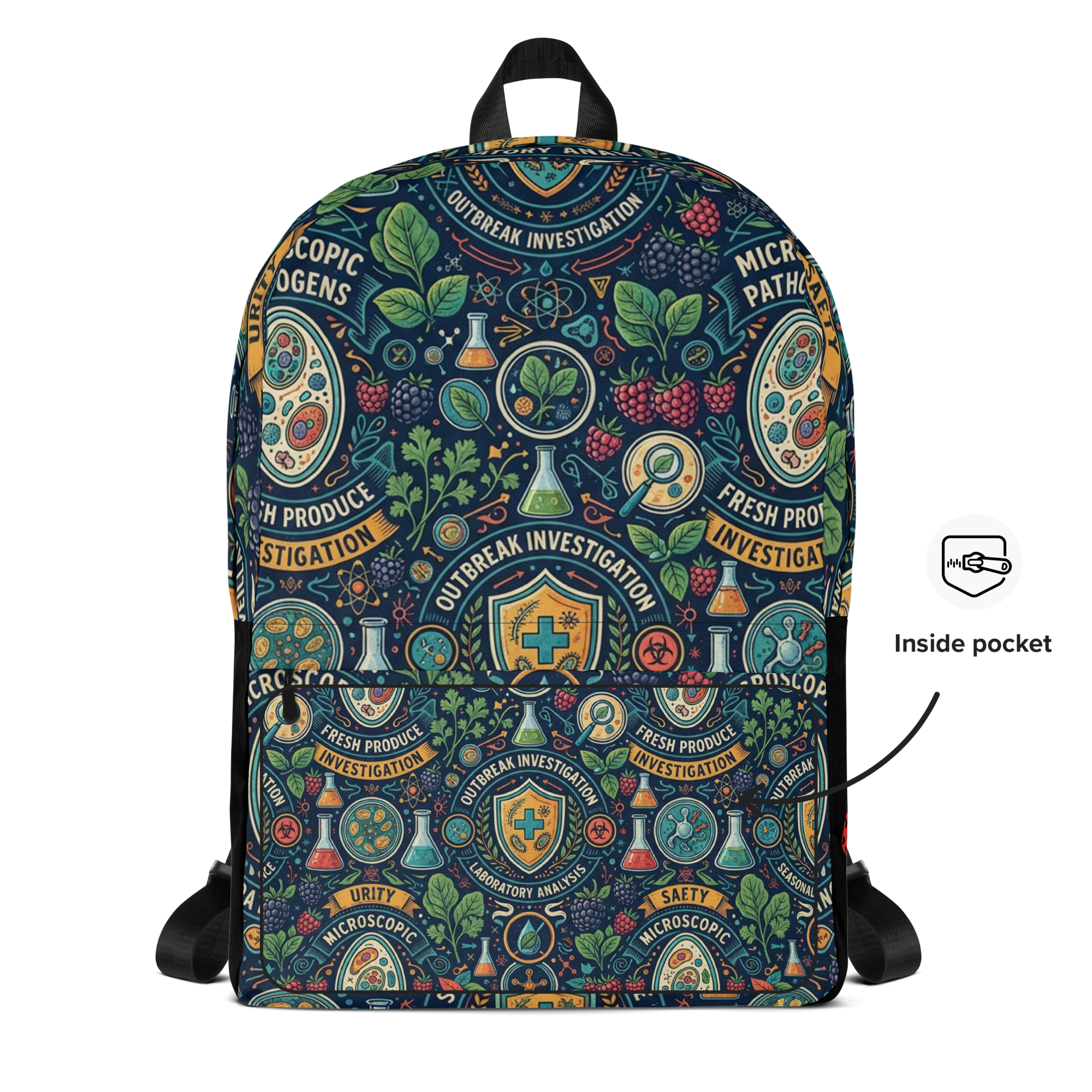 Cyclospora Outbreak Graphic Print Backpack