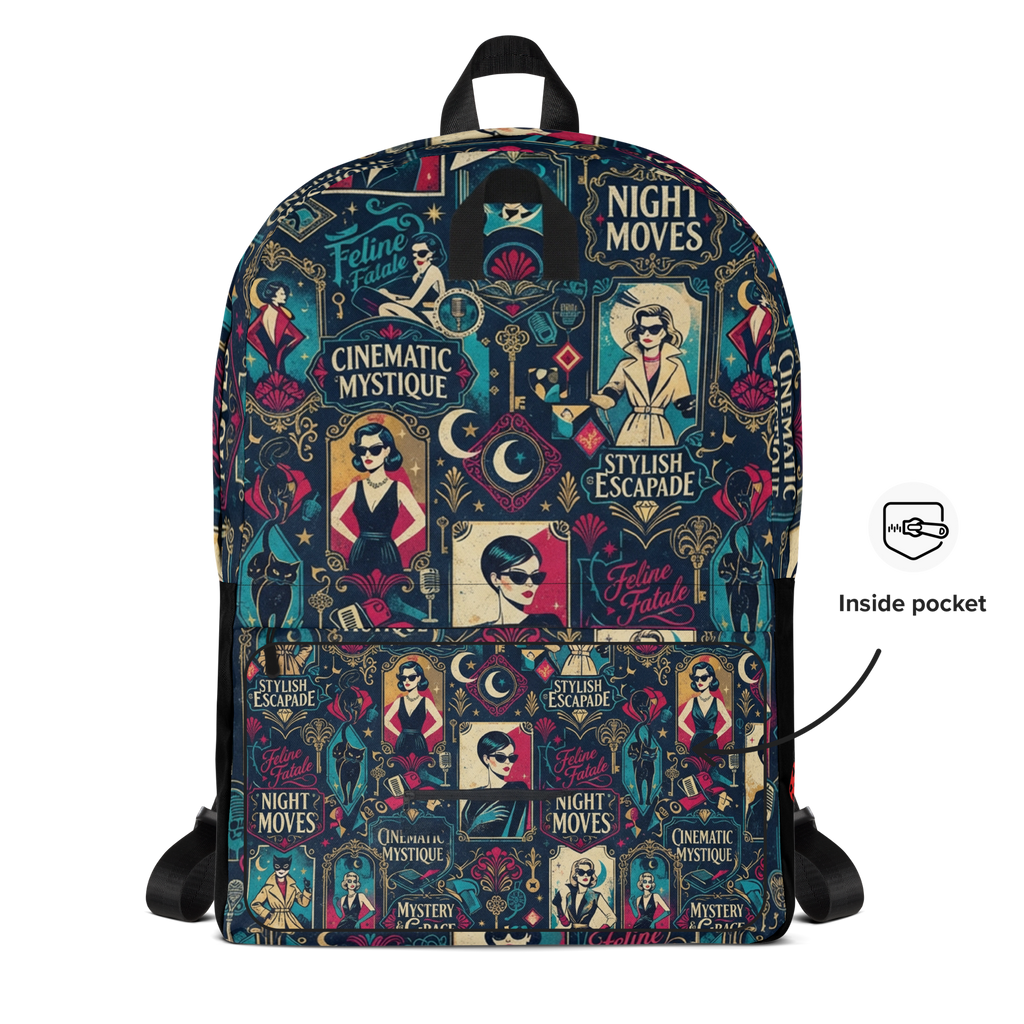 Michelle Pfeiffer Portrait Pattern Canvas Backpack