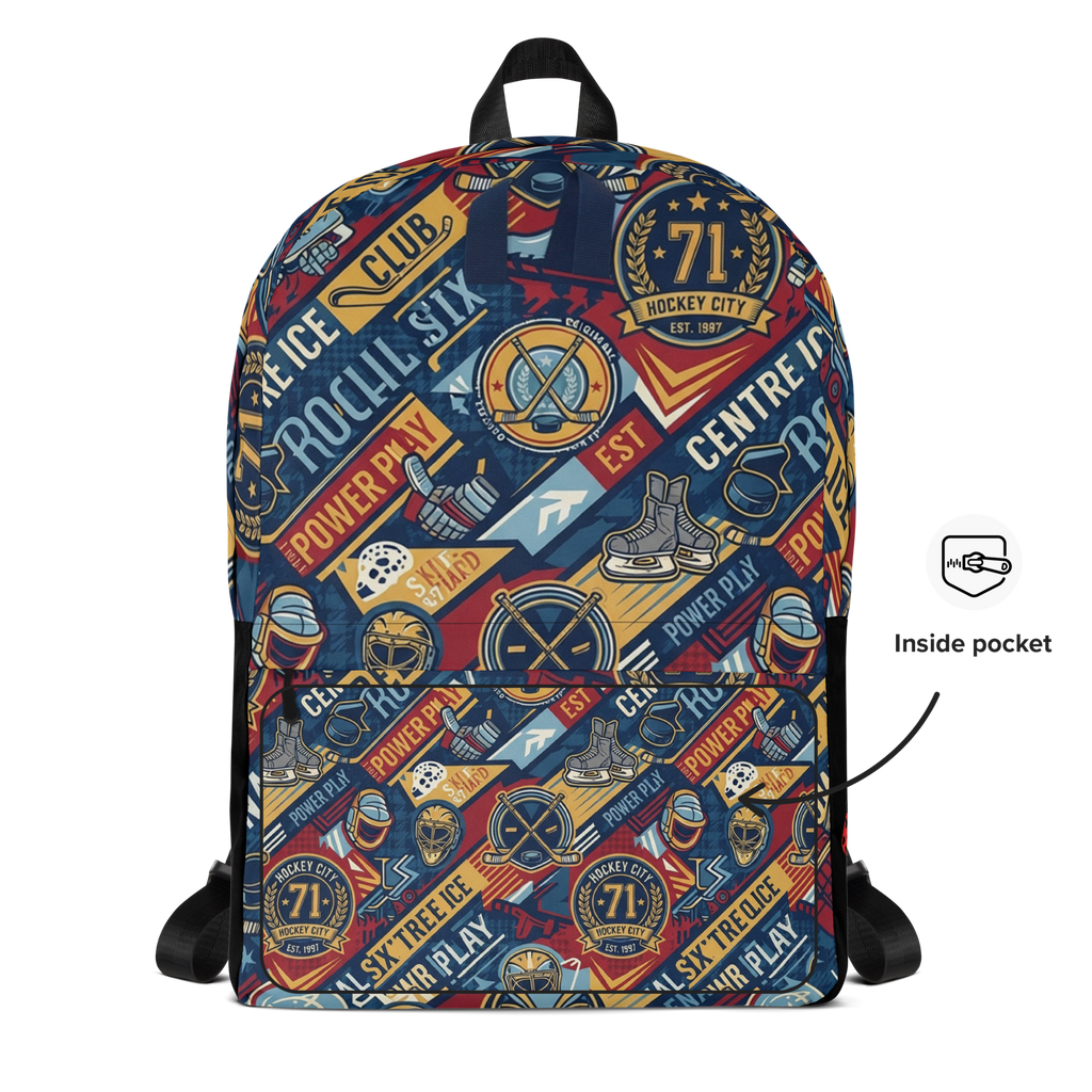 Dylan Larkin Graphic Print Canvas Backpack