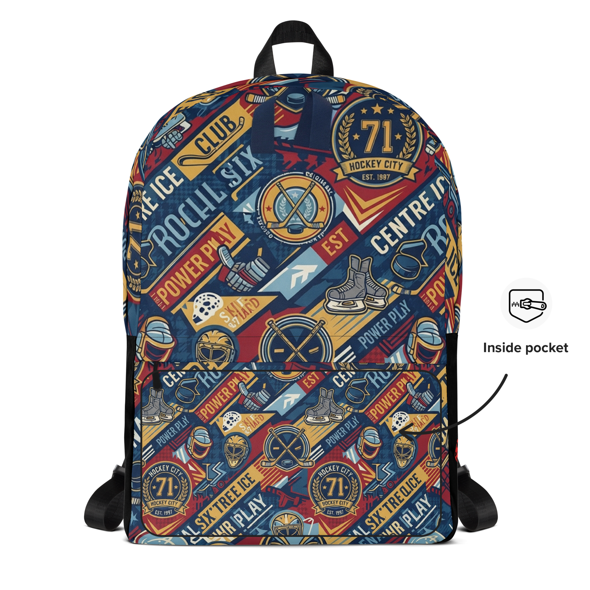 Dylan Larkin Graphic Print Canvas Backpack