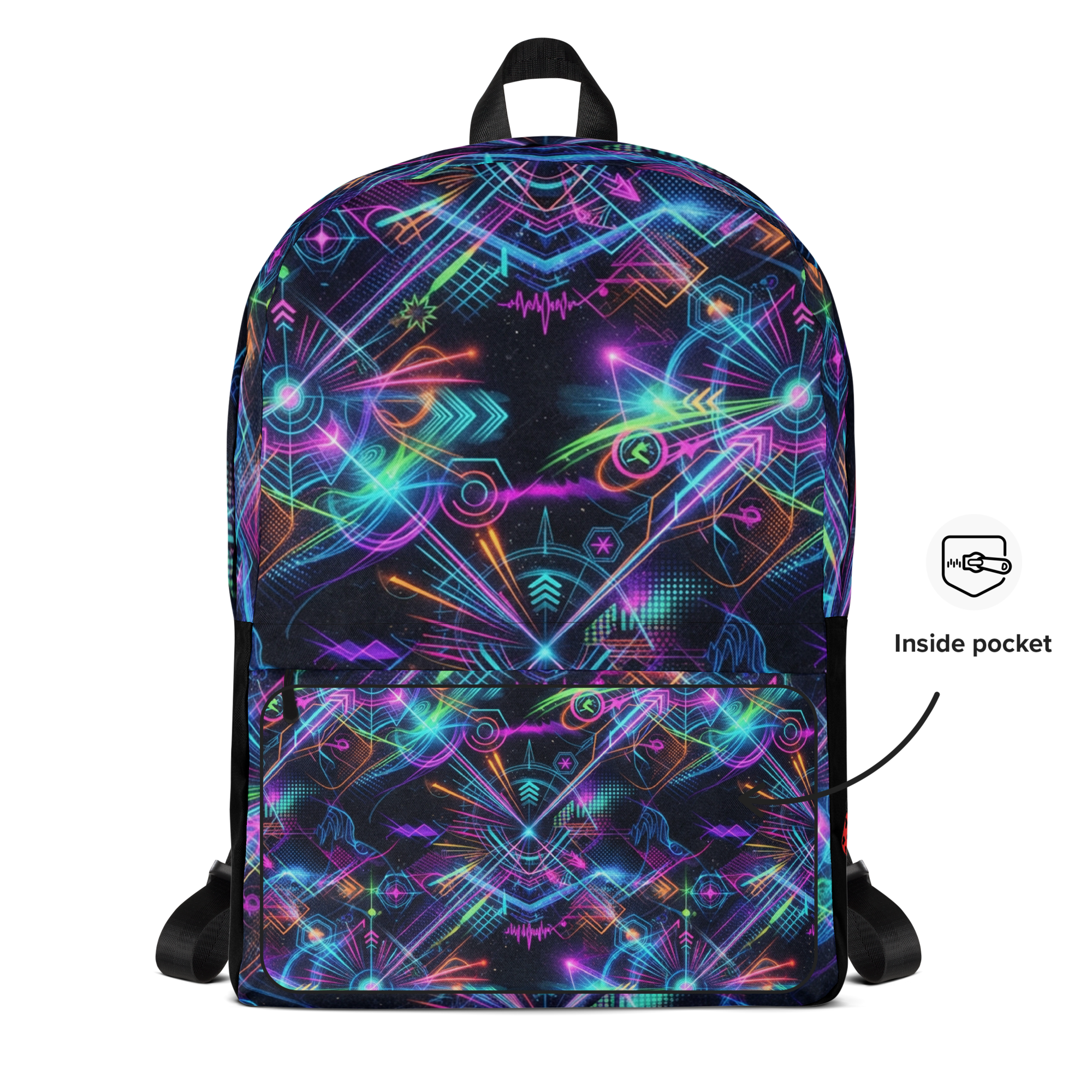 Rosario Dawson Inspired Graphic All-Over Print Backpack