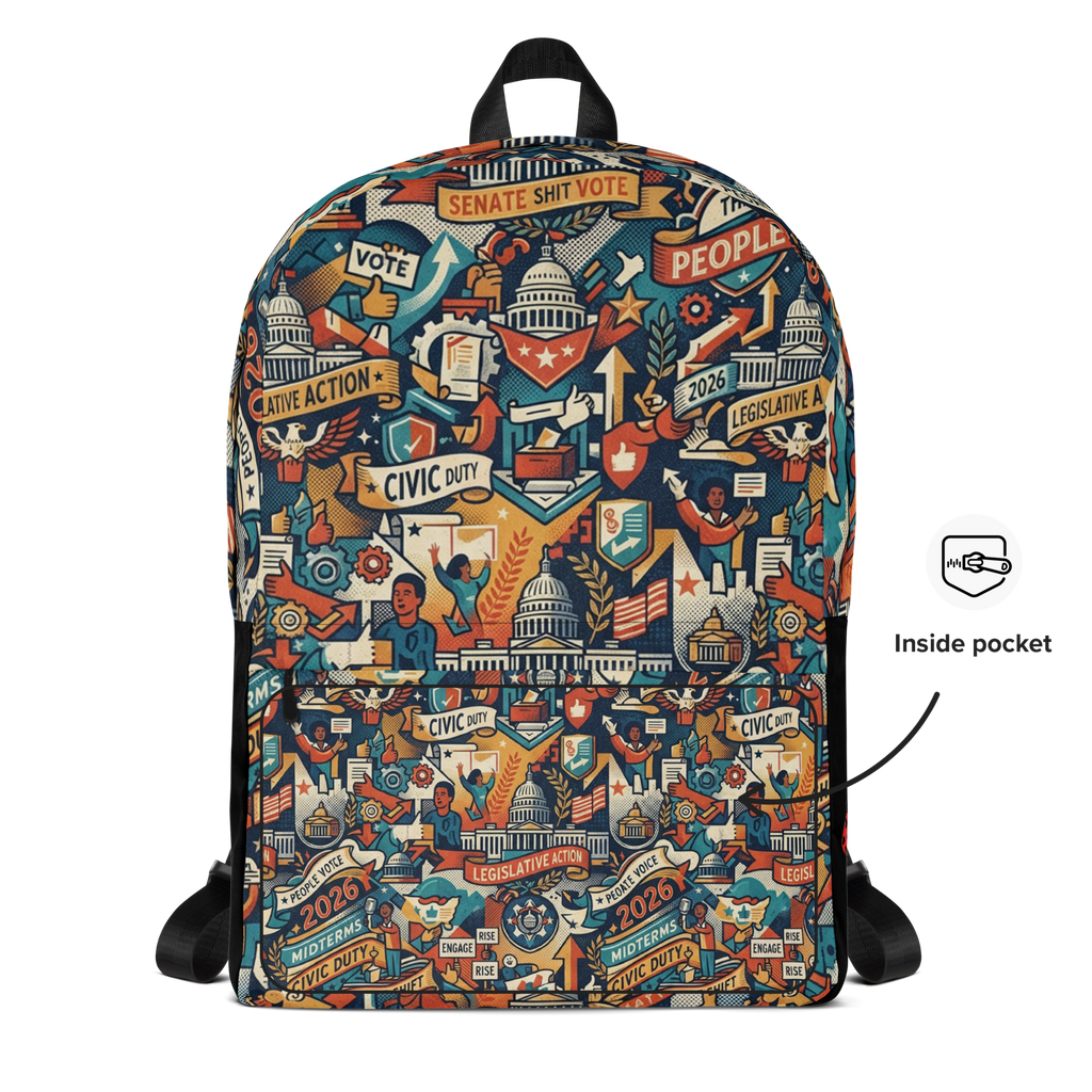 Arthur Fils Fans Canvas Backpack | Daily Urban Commute & Travel Bag