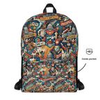 Arthur Fils Fans Canvas Backpack | Daily Urban Commute & Travel Bag