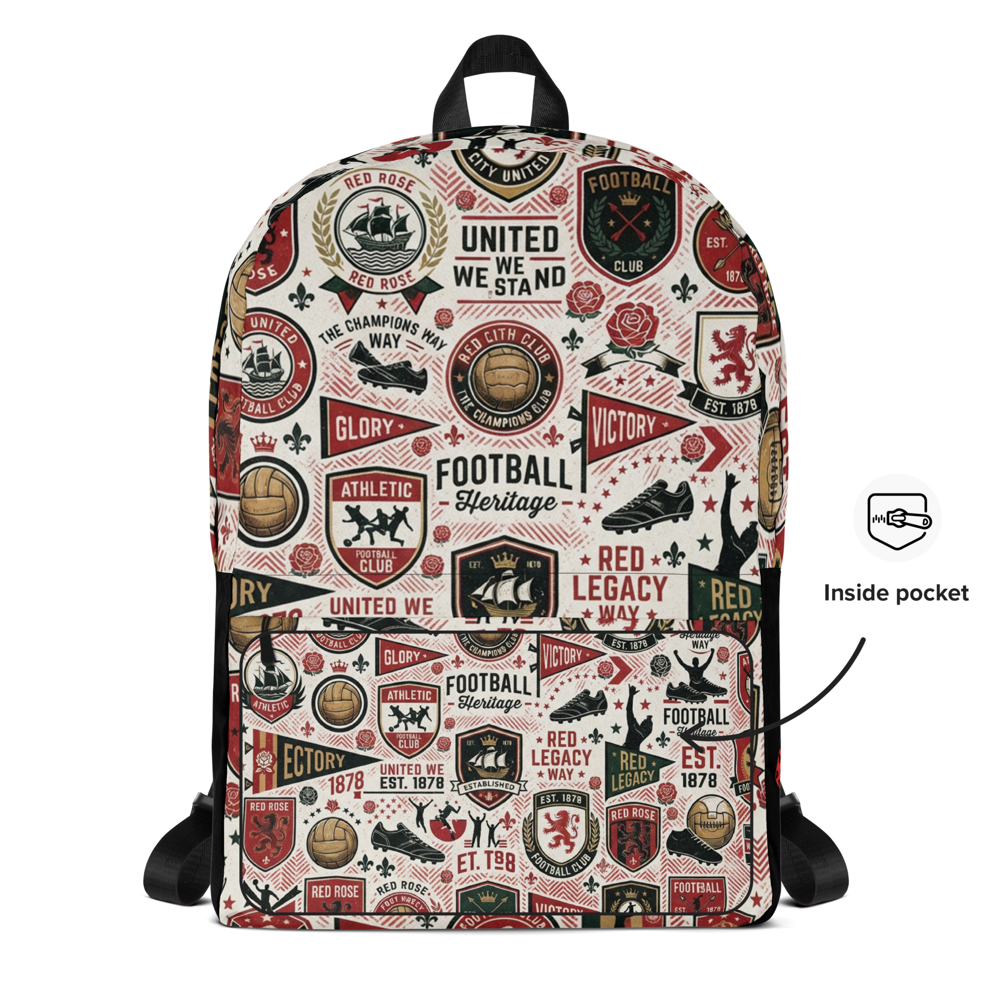 Red Devils Pride Everyday Commuter Backpack