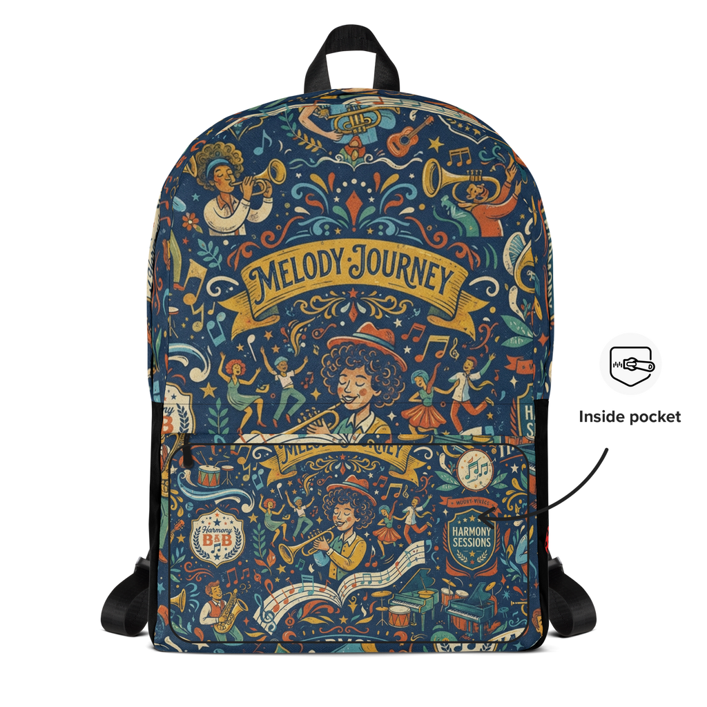 Mangione Graphic All-Over Print Everyday Backpack