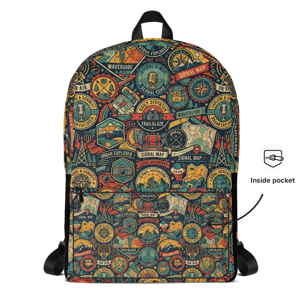 WCPO Unisex Heavy-Duty Daily Backpack with Laptop Sleeve