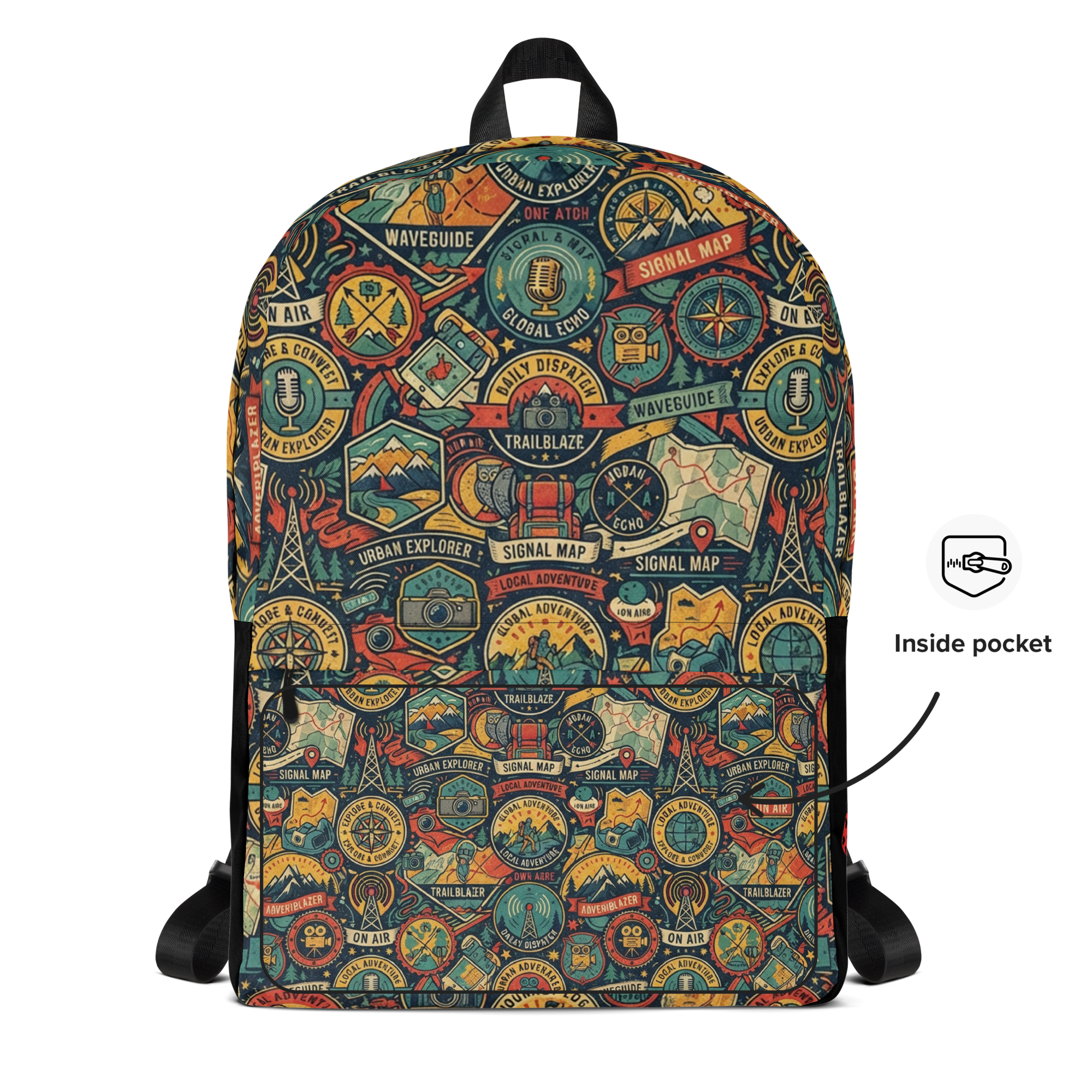 WCPO Unisex Heavy-Duty Daily Backpack with Laptop Sleeve
