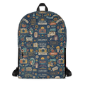 Nostalgic Pop Culture Graphic Canvas Backpack