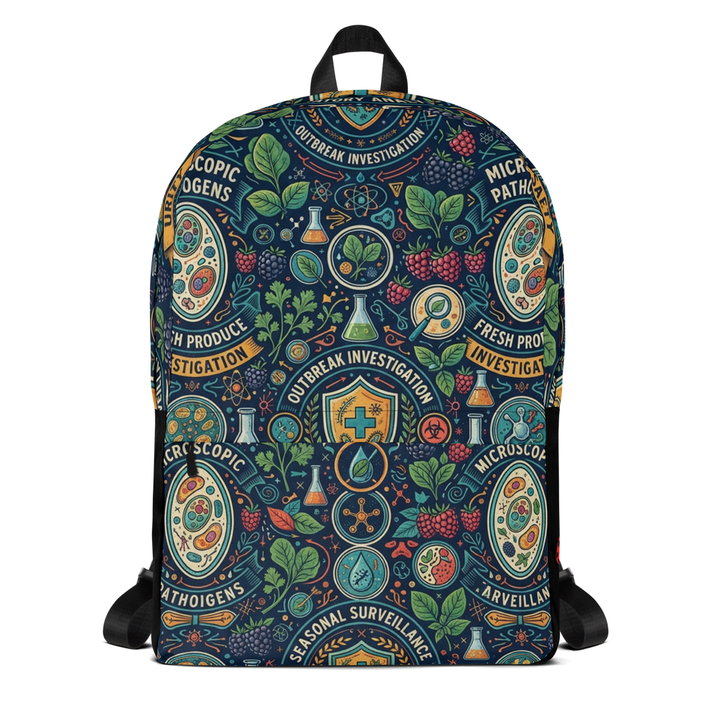 Cyclospora Outbreak Graphic Print Backpack