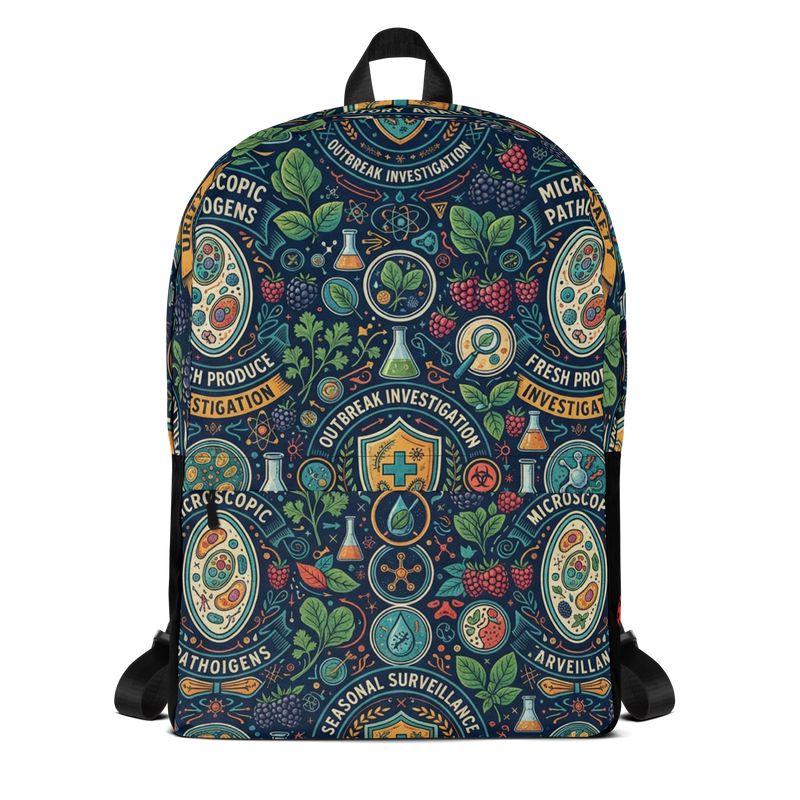 Cyclospora Outbreak Graphic Print Backpack