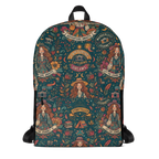 Isla Fisher-Inspired Graphic Print Canvas Backpack