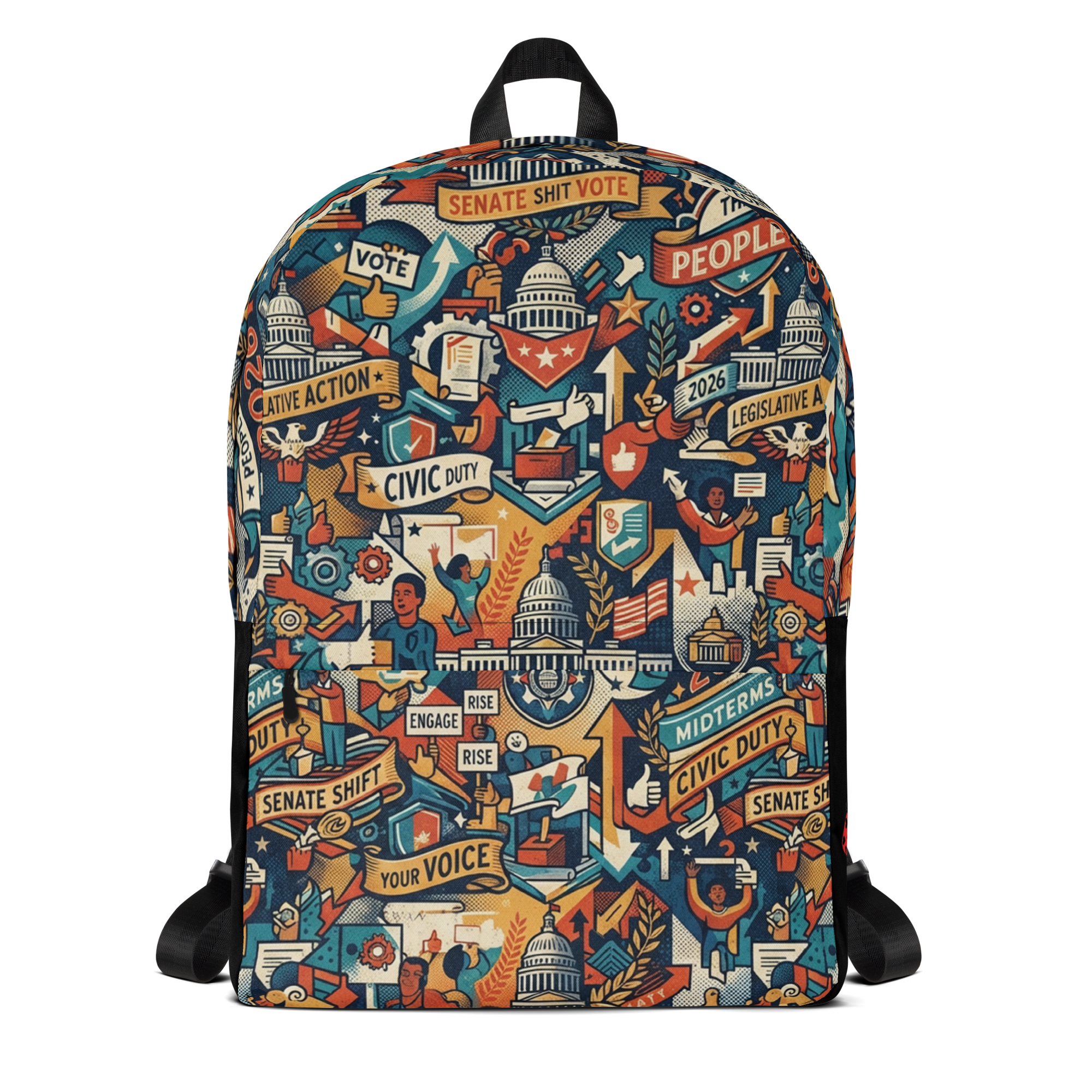 Arthur Fils Fans Canvas Backpack | Daily Urban Commute & Travel Bag