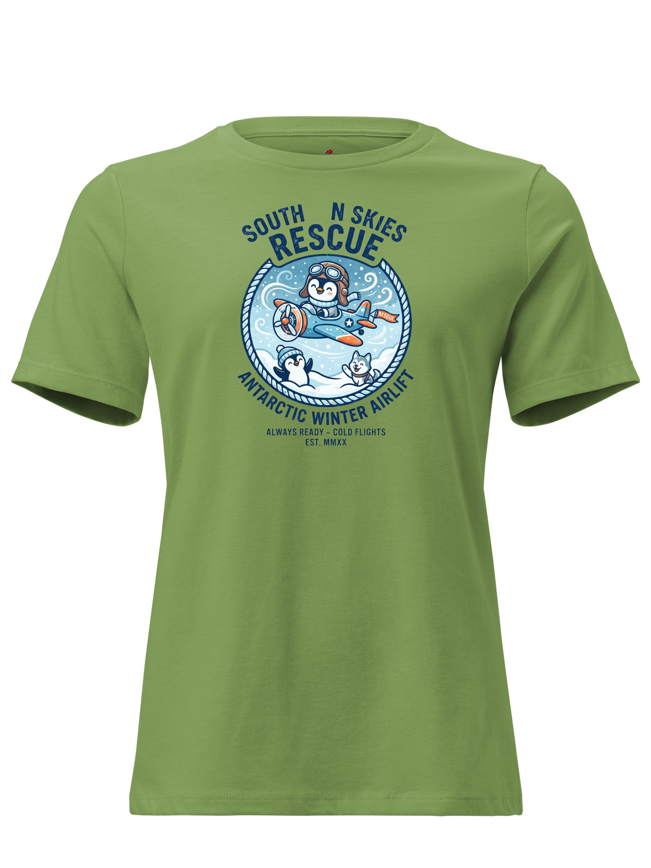 Australian Antarctic Winter Rescue Flight Graphic T-Shirt