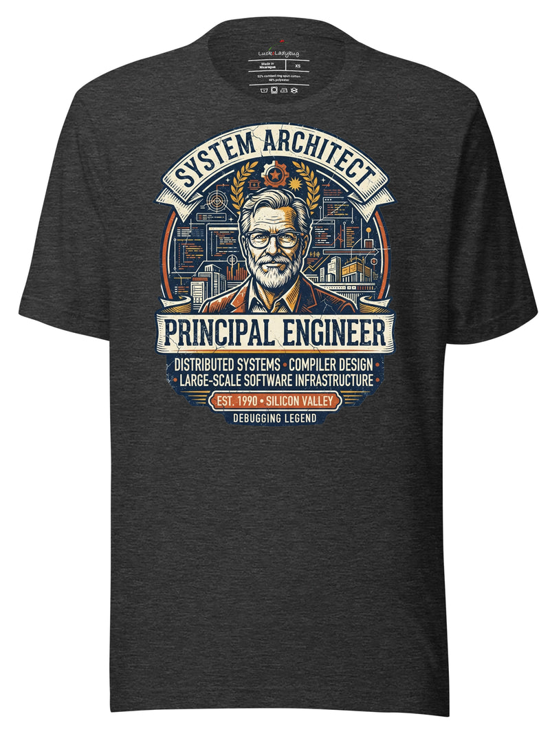 Legend of Engineering Graphic T-Shirt - Minimalist Tech Tee