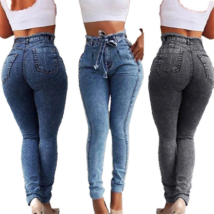 High Waist Skinny Jeans For Women
