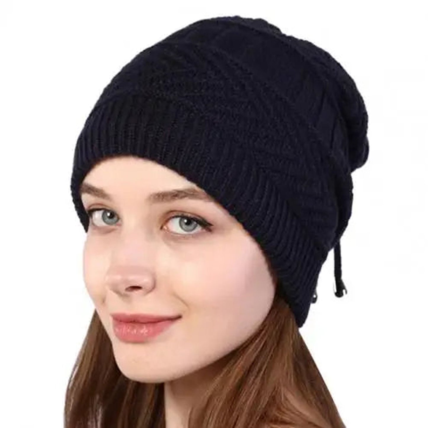 Adjustable Womens Beanie Winter Hat