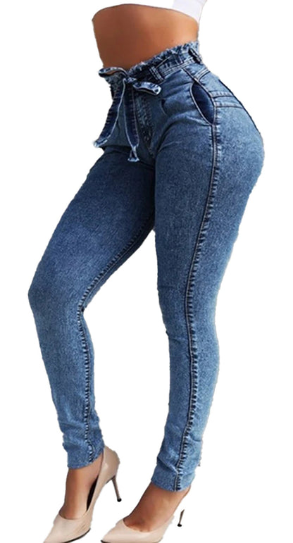 High Waist Skinny Jeans For Women