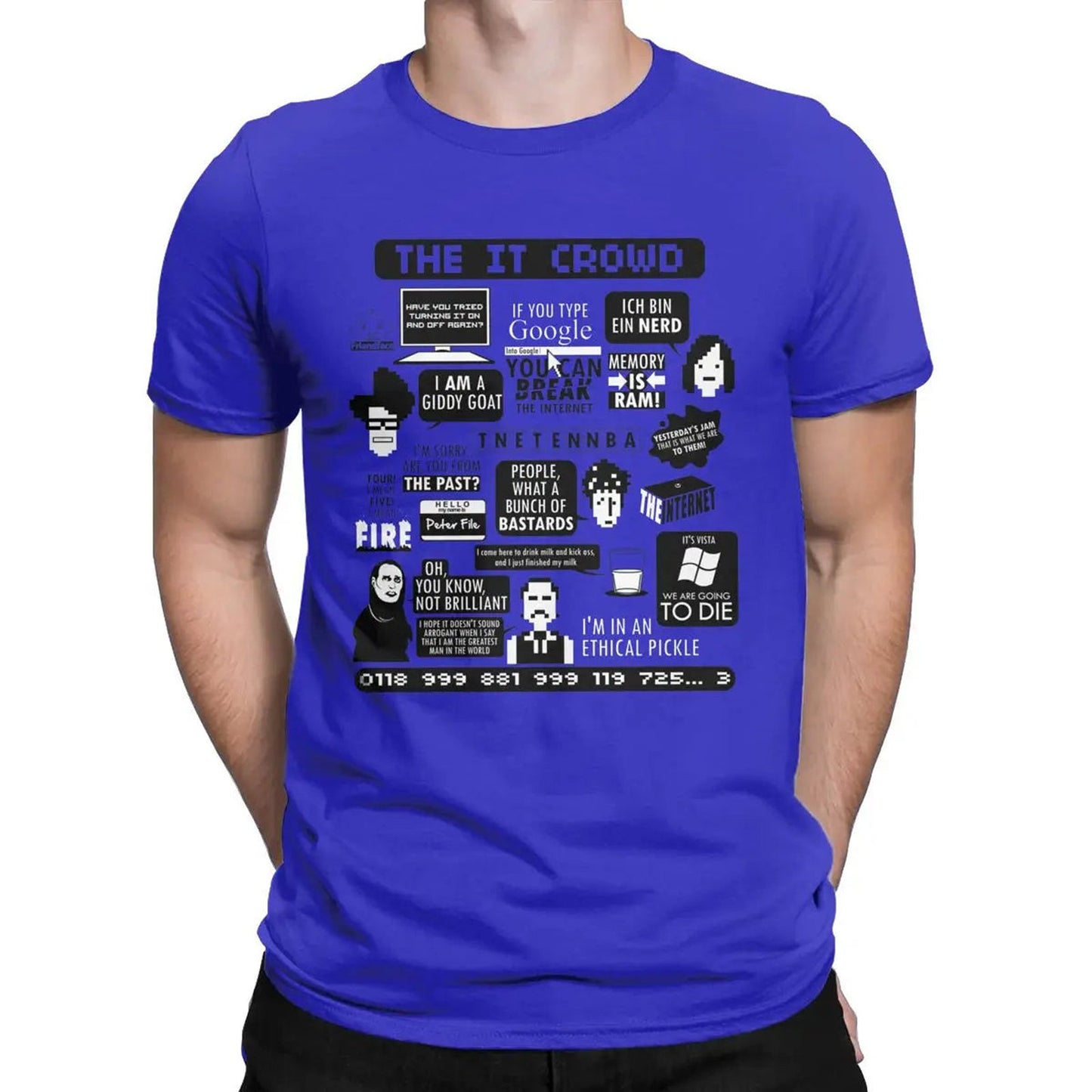 Packaging of The IT Crowd Quotes Men's T-Shirt