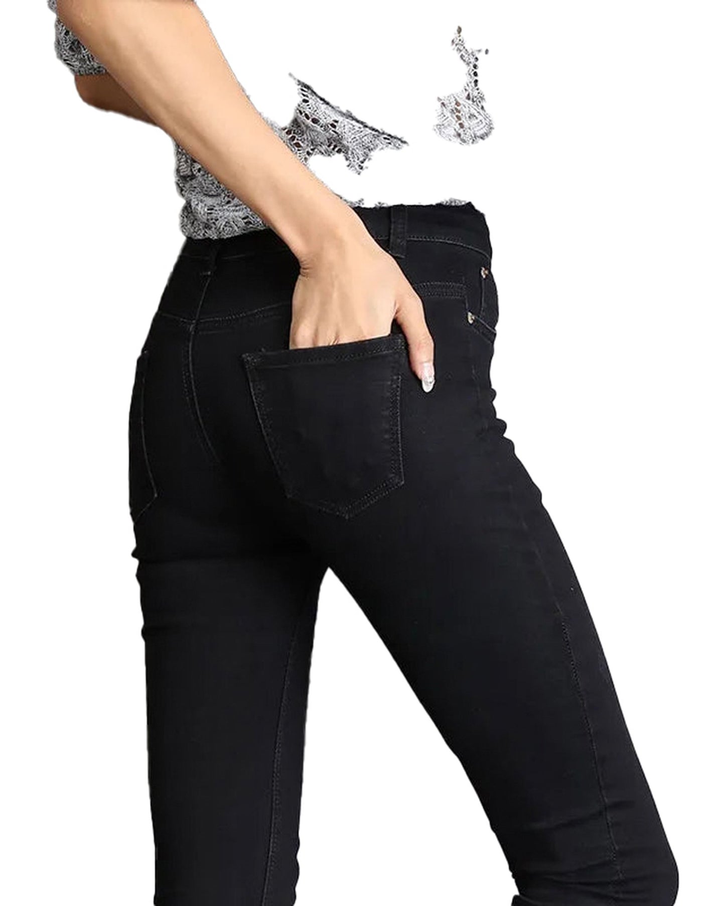 High Waisted Skinny Jeans For Women