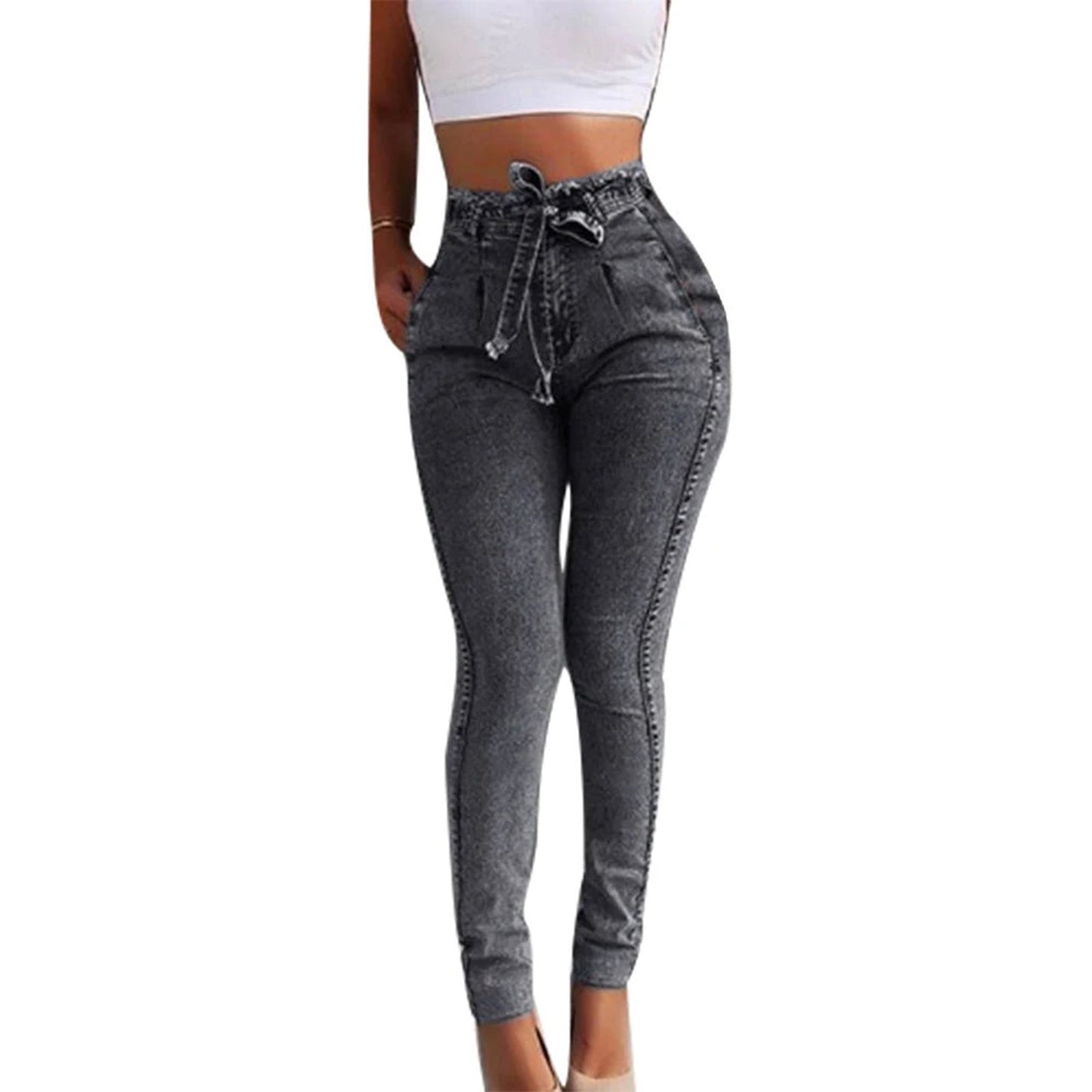 High Waist Skinny Jeans For Women