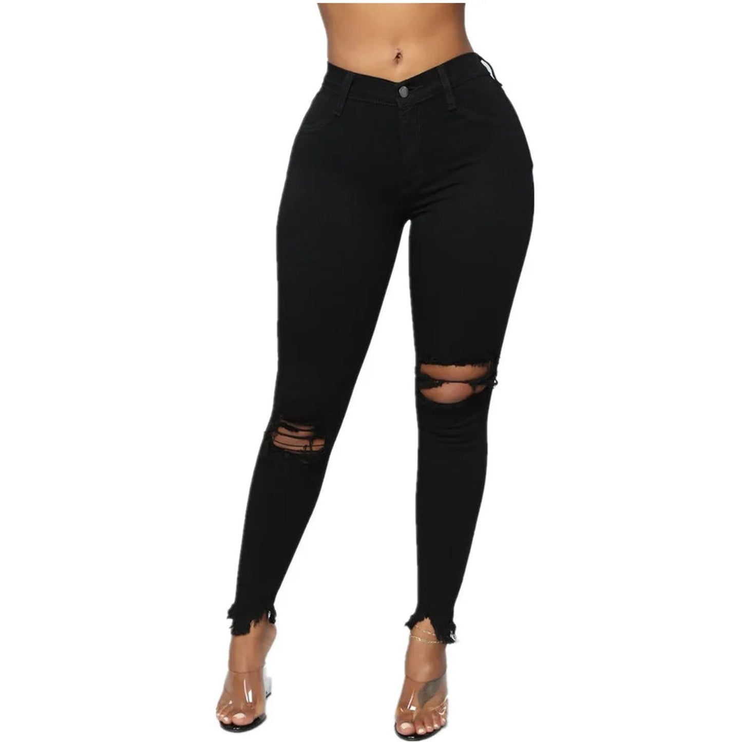 Womens Ripped Skinny Jeans Chic Styles