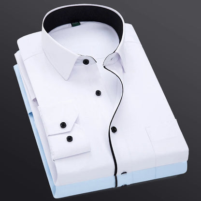 Mens Long Sleeve Wedding Shirt Stylish Fit