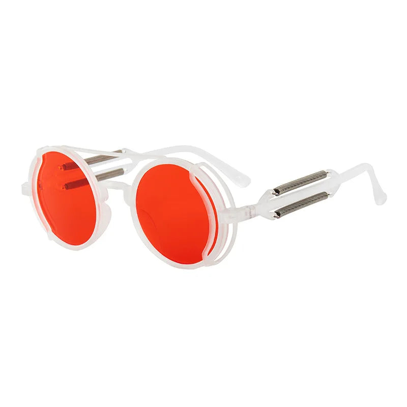 Classic Gothic Steampunk Round Sunglasses