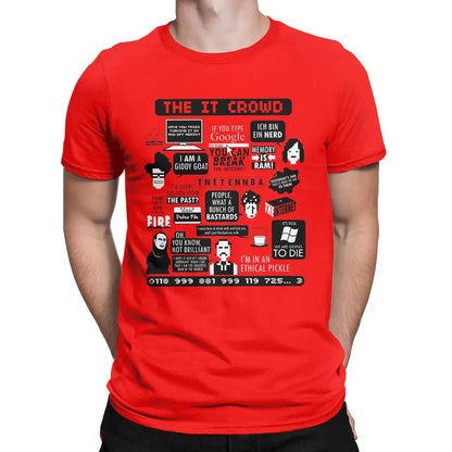 The IT Crowd Quotes Men's T-Shirt in Various Sizes