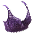 Women Lace Bra Thin Underwire Push Up Lingerie Brassiere