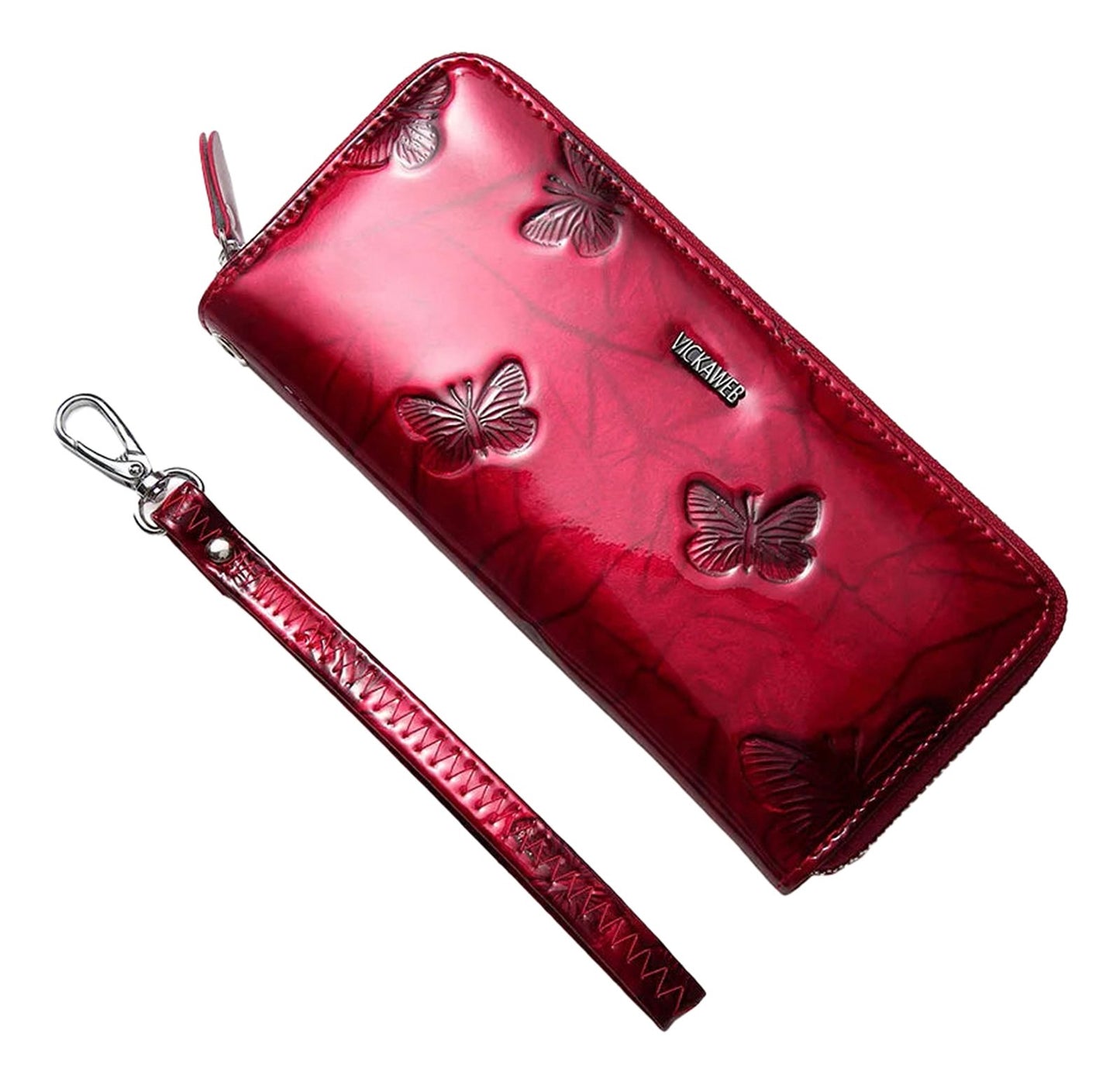 Womens Animal Print Leather Wallet