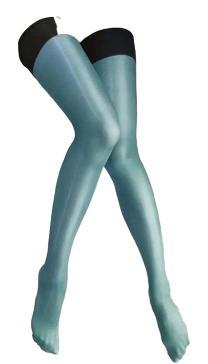 Shiny Thigh High Stockings For Women
