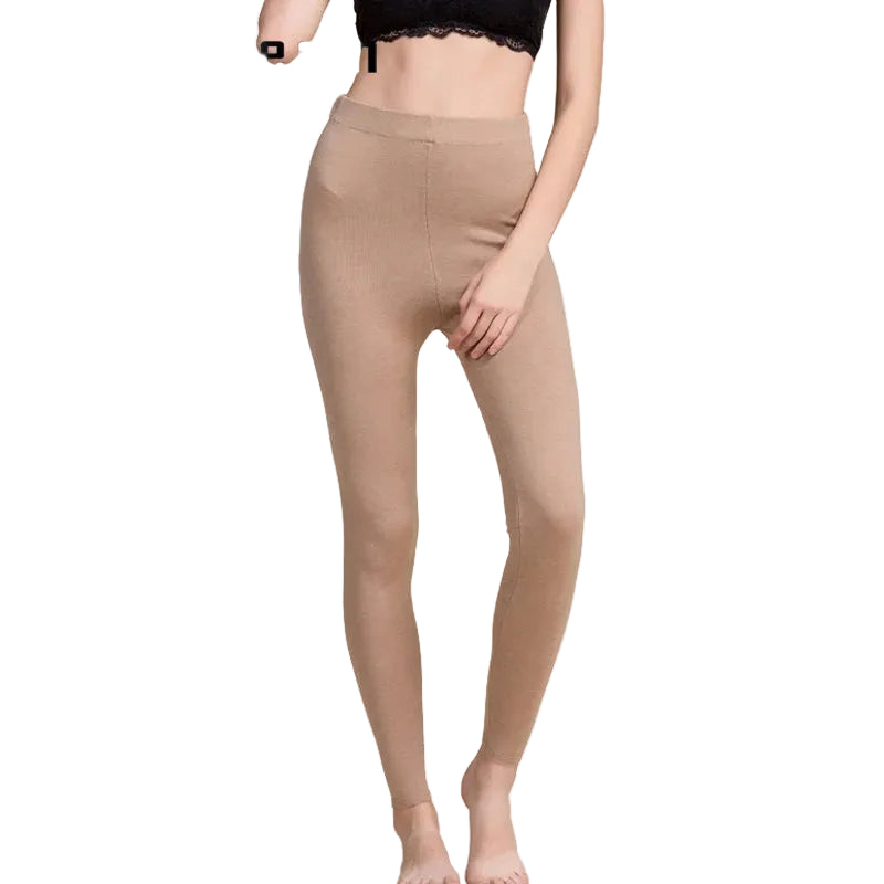 Beige leggings worn by a model on a white background with 'SuyaDream' branding.