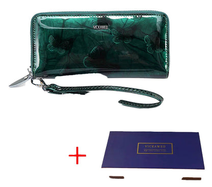 Womens Animal Print Leather Wallet