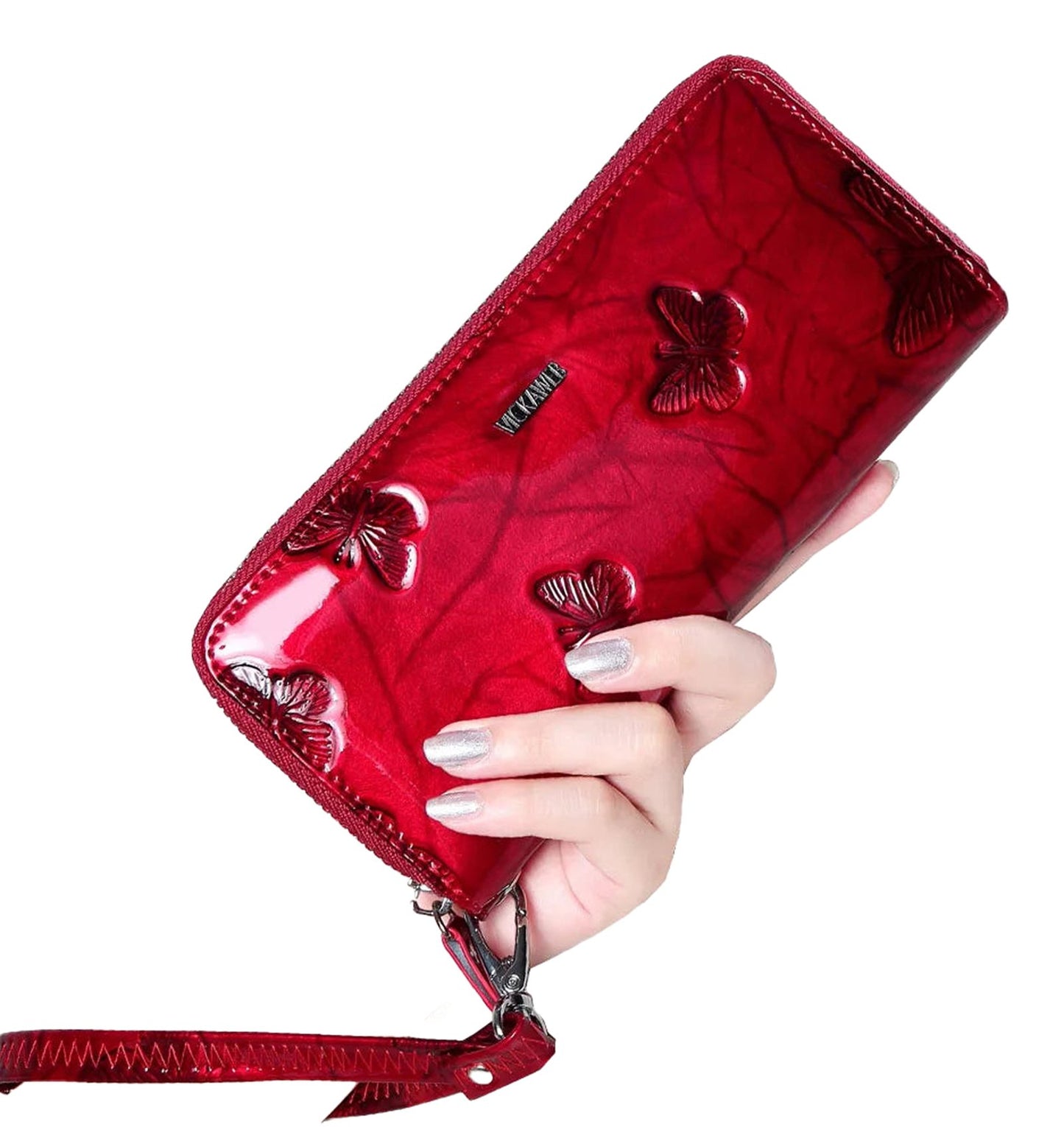 Womens Animal Print Leather Wallet