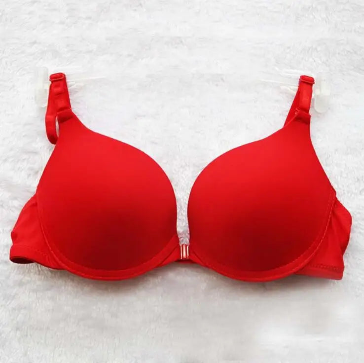 Front Buckle Push Up Bralette with Adjustable Straps