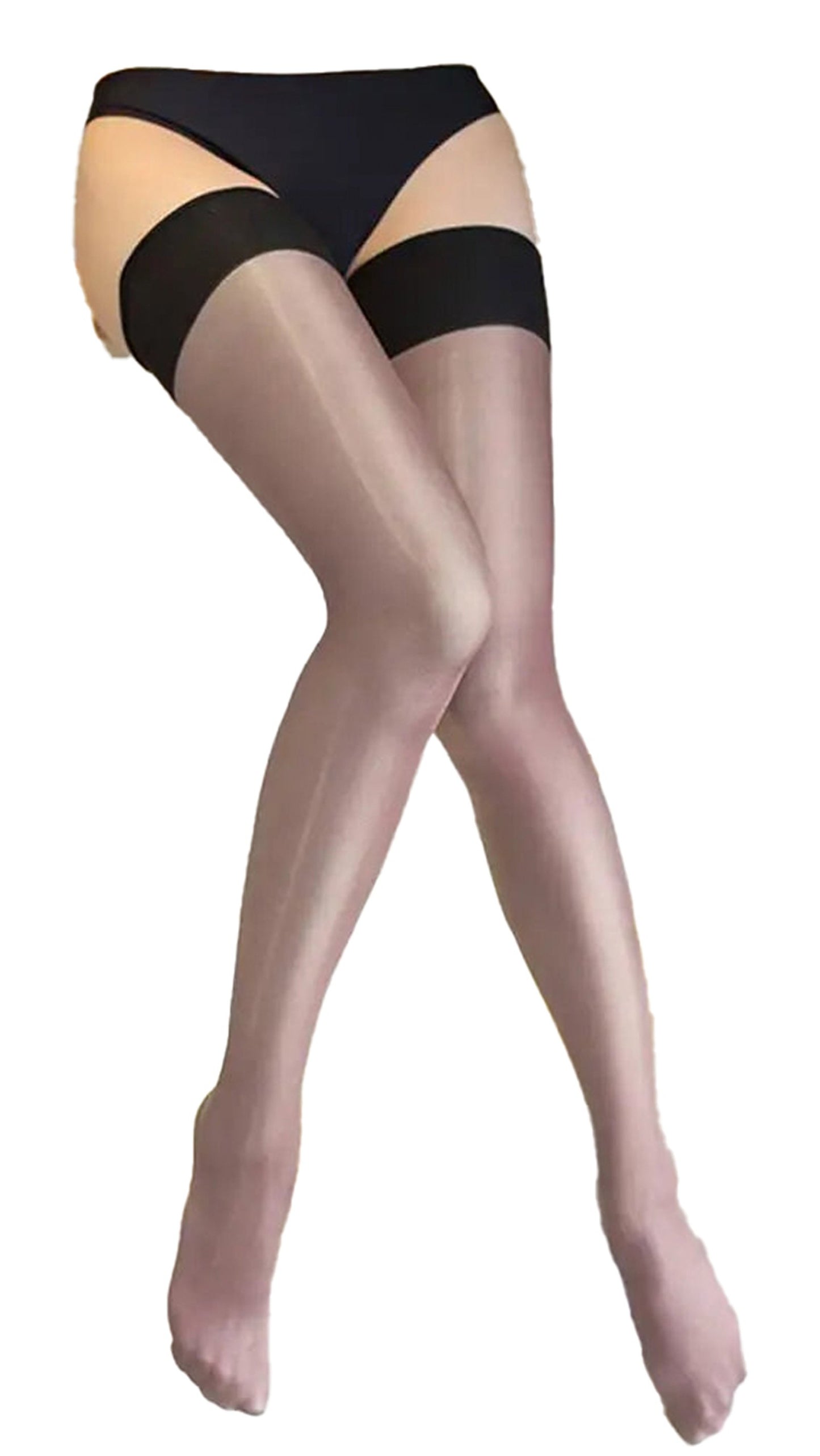 Shiny Thigh High Stockings For Women