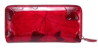 Womens Animal Print Leather Wallet