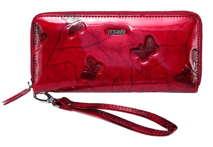 Womens Animal Print Leather Wallet