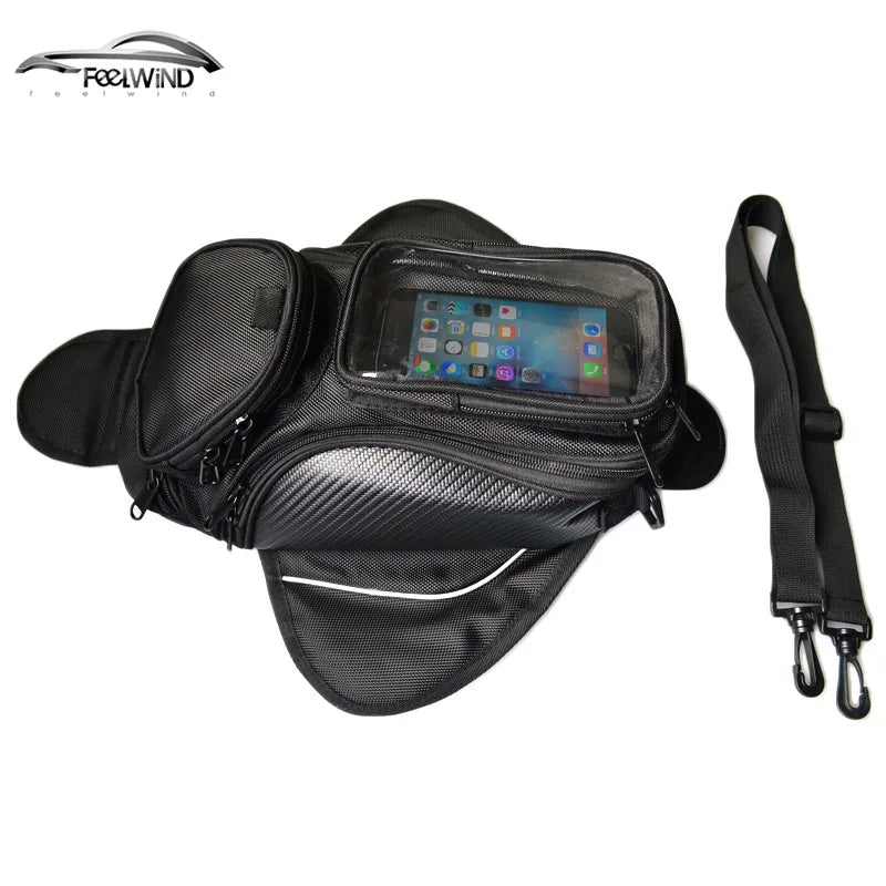 Motorcycle Fuel Tank Bag with Phone Holder