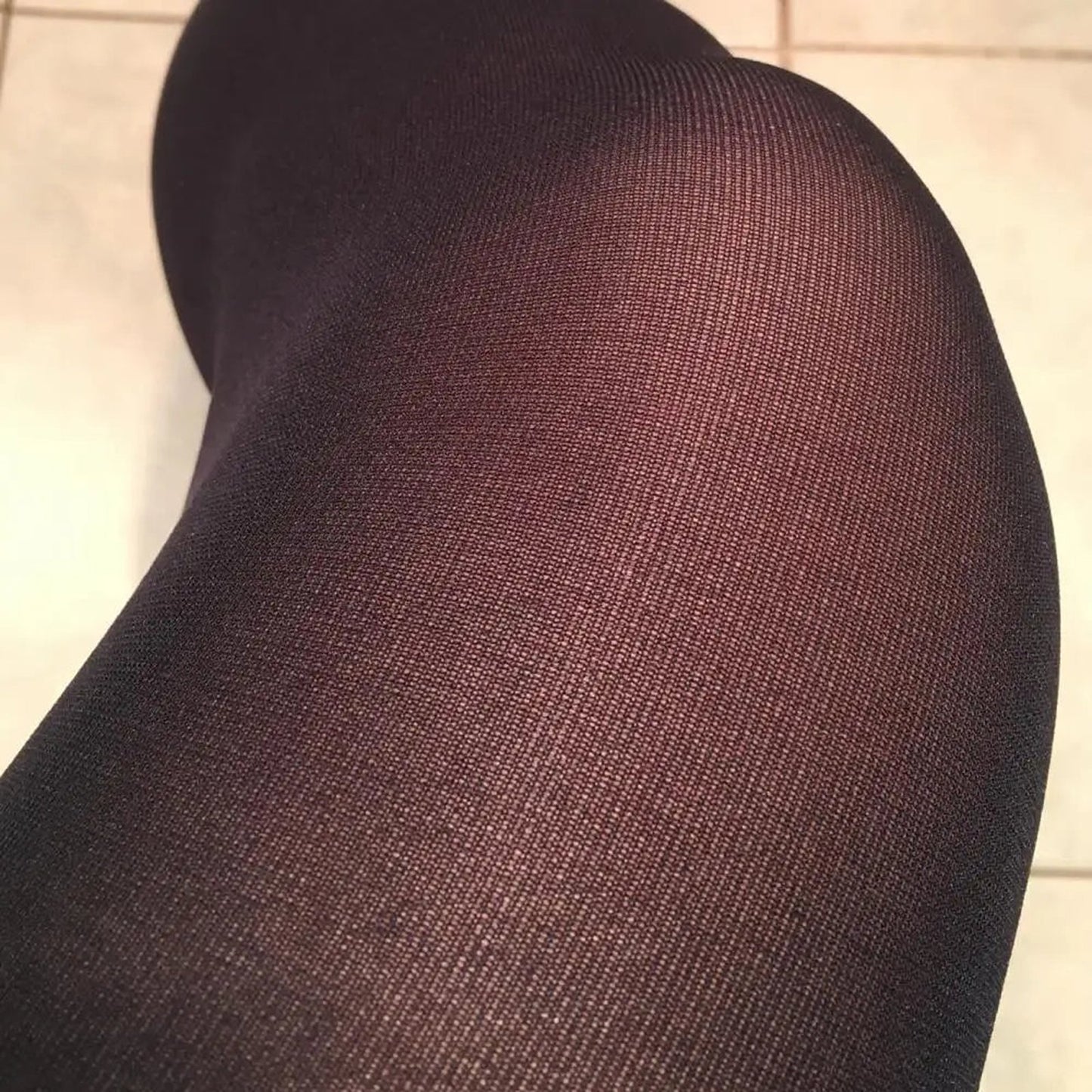 Mens Thigh High Stockings Bold Purple Style