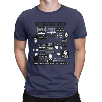Zoomed In on The IT Crowd Quotes Men's T-Shirt Design