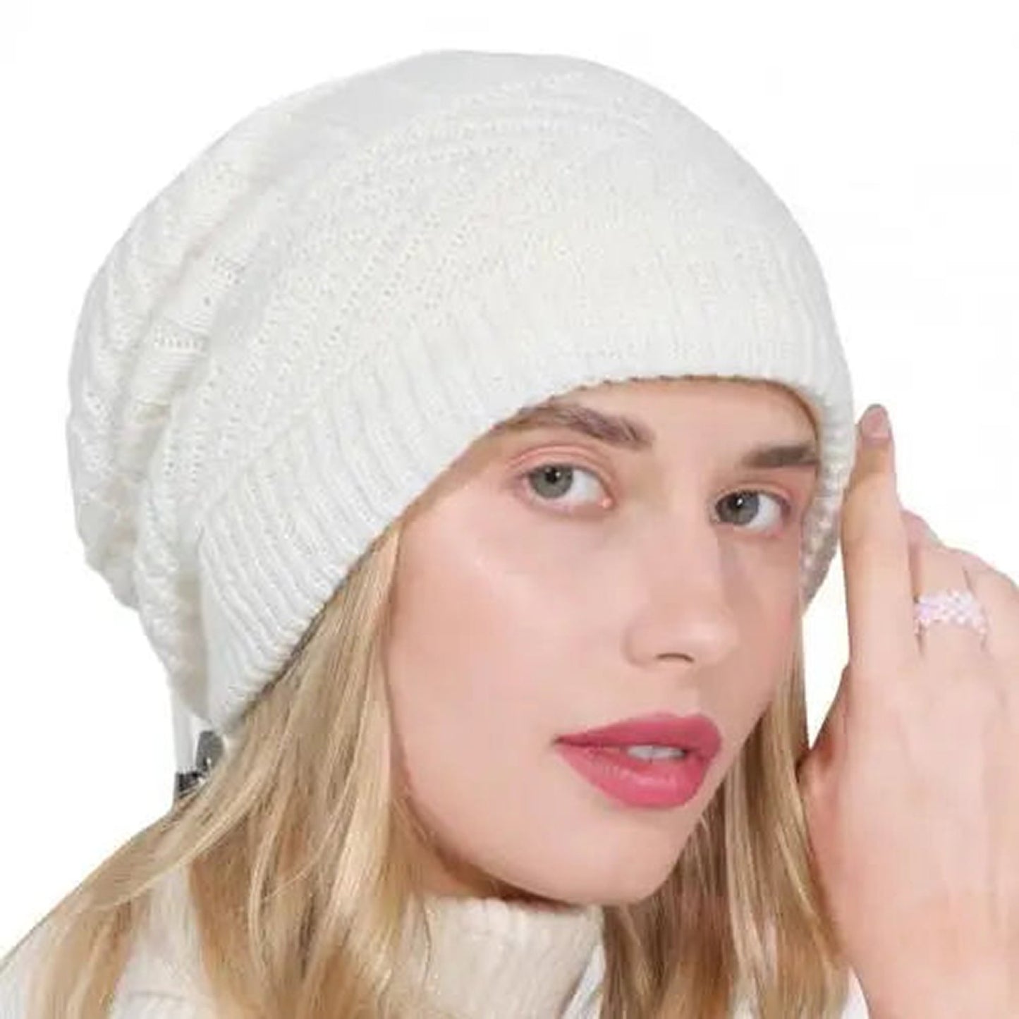Adjustable Womens Beanie Winter Hat