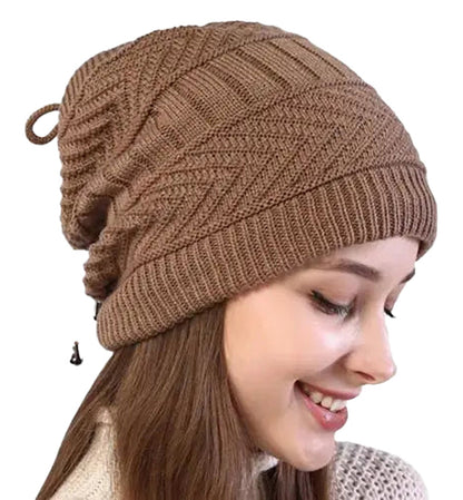 Adjustable Womens Beanie Winter Hat